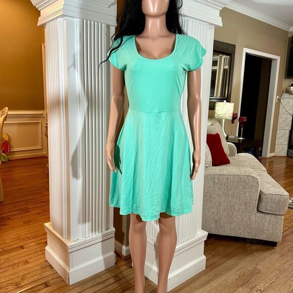 Super soft mint open ladder back dress - Picture 2 of 9